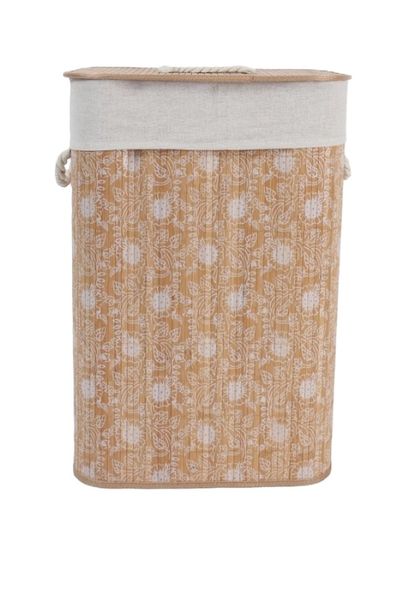 Printed Bamboo Laundry Basket