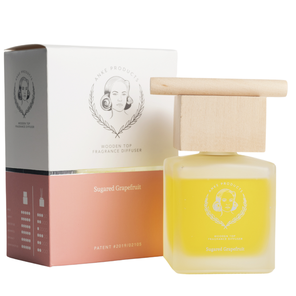 Anke Products Wooden Top Diffuser Sugared Grapefruit Retail Box