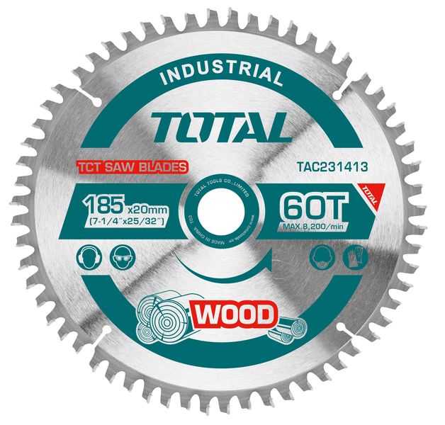 Total Tools 185mm 60T Industrial TCT saw blade