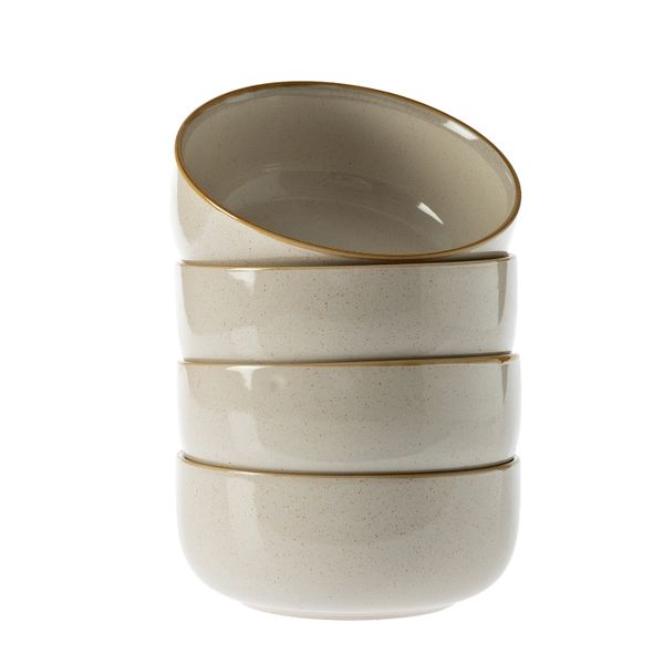 George &amp; Mason - Aspen Cereal Bowl 4pk Cream