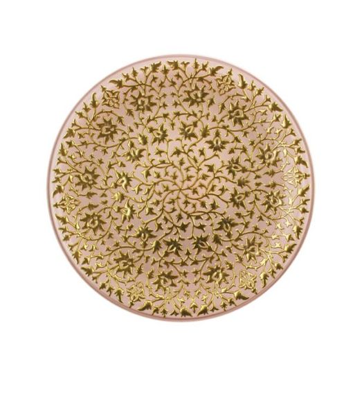 Irena Plate Shiraz 35cm Pink &amp; Gold