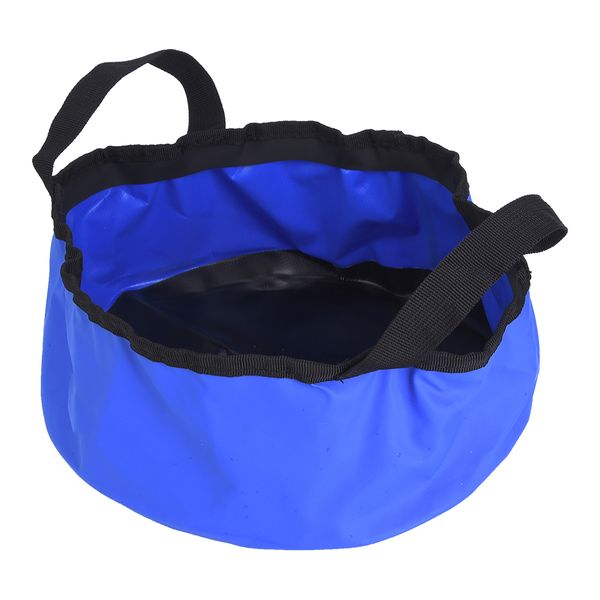 NAPVC Outdoor Portable Round Folding Bucket Wash BasinNABlueNA