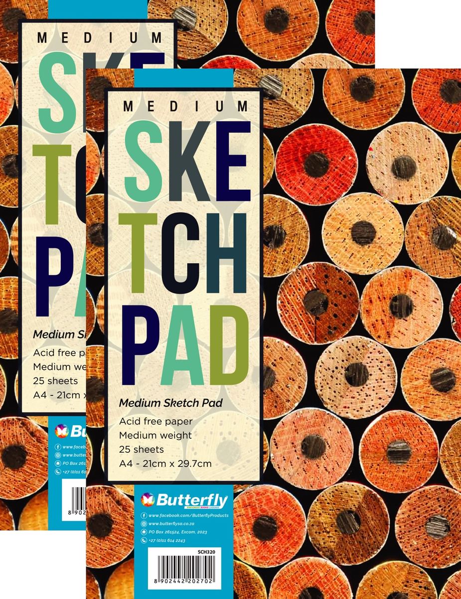 Sketch Pad - A4 Medium 120Gsm White (210X297Mm) 25 Sheet X2 | Shop