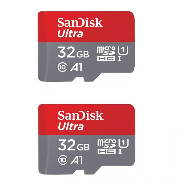 SanDisk 32GB 98 MB/s Ultra Micro UHS-l SDHC C10 (Set of 2)