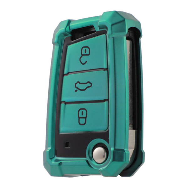 TPU Key Cover Compatible With VW Polo TSi/Golf/Tiguan - Mecha Look