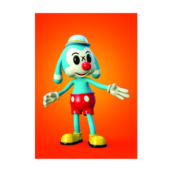 Mickymouse Orange/Blue - A1 Poster
