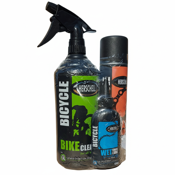 Herschell Wet Chain Lubricant Kit for Bicycles - 3 Piece Set