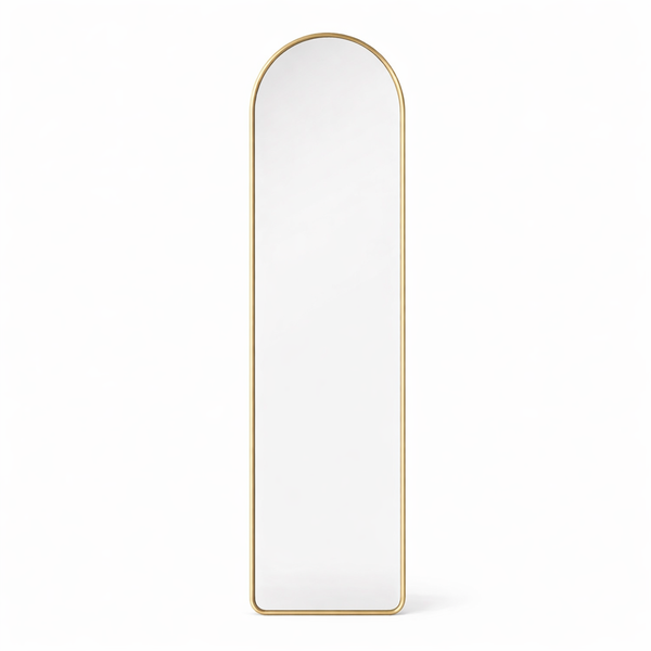 Full Length Wall Mirror - Arched Metal Frame
