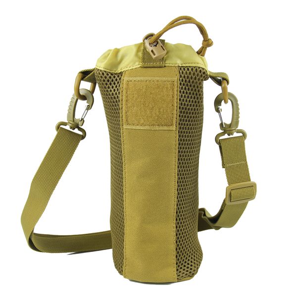 Outdoor Tactical Molle Water Bottle Pouch for Hiking Travel Black