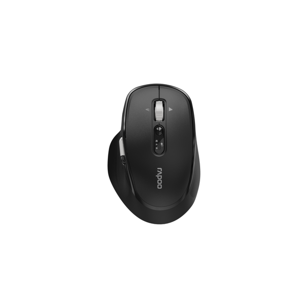Rapoo M680 Hyperscroll Ergonomic Bluetooth Mouse - Black