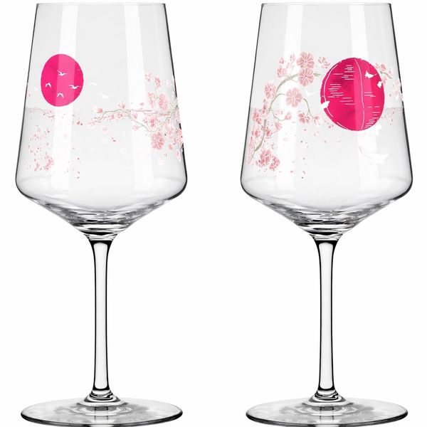 Ritzenhoff Summer Sonett Pink Asian Flair Aperitif Glass - Set of 2