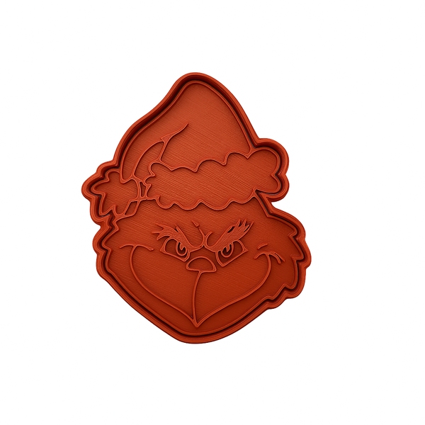 The Grinch Cookie Cutter - Large Size 3D Printed Christmas Baking Tool