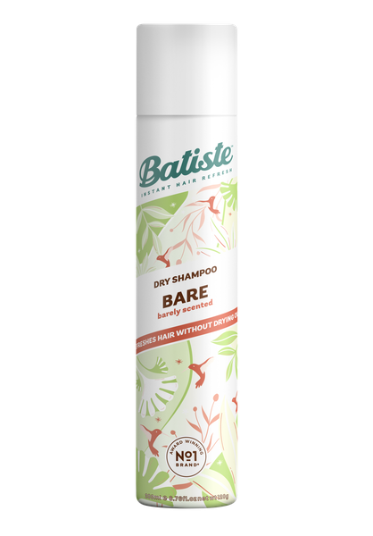 Batiste Dry Shampoo Bare, 200ml, Instant Hair Refresh between washes