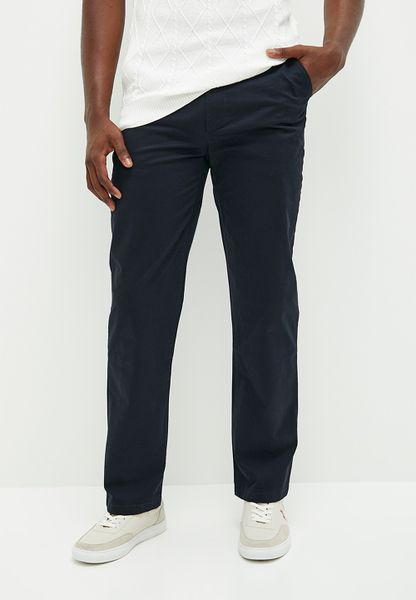 Flat Front Peached Chino Pant