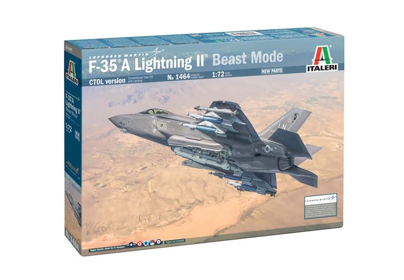 Italeri 1/72 F-35A Lightning II "Beast Mode" Plastic Model Kit