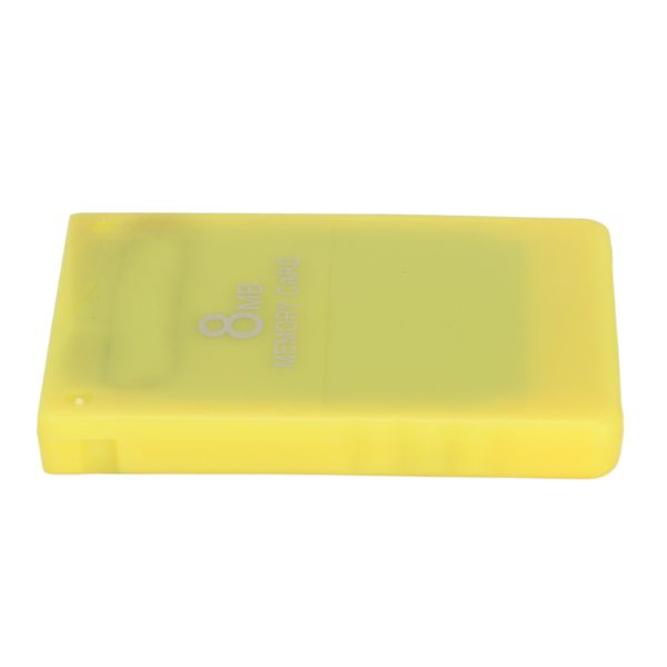 8MB Memory Card Compatible with PS2 (Yellow)