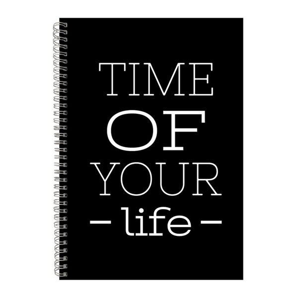 Life A4 Notebook Spiral Lined Motivational Sayings Graphic Notepad Gift 159
