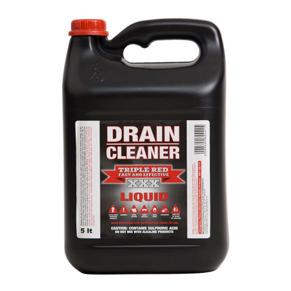 TRIPLE RED Drain Cleaner Liquid 5 Litre