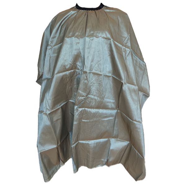 Cutting Cape - Satin Grey Assorted with Slide Clip