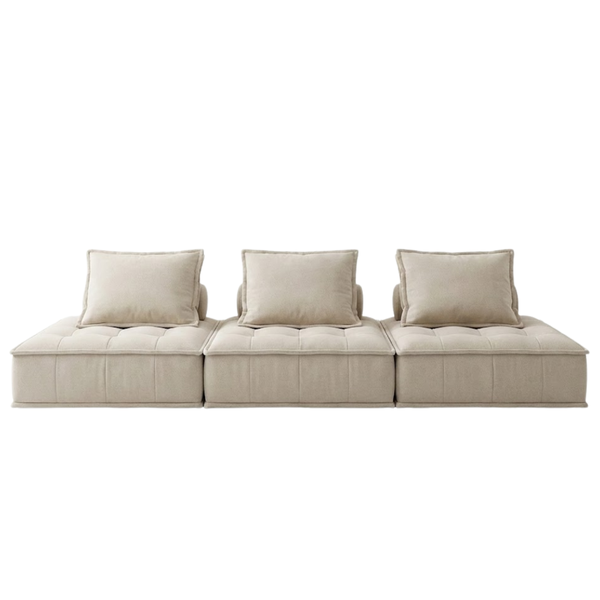 Low Profile Tufted 3-Seater Lounge Couch image