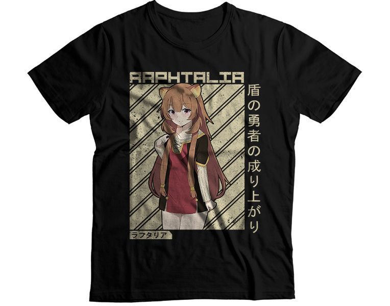 Raphtalia Shield Hero Red Background Graphic T-Shirt