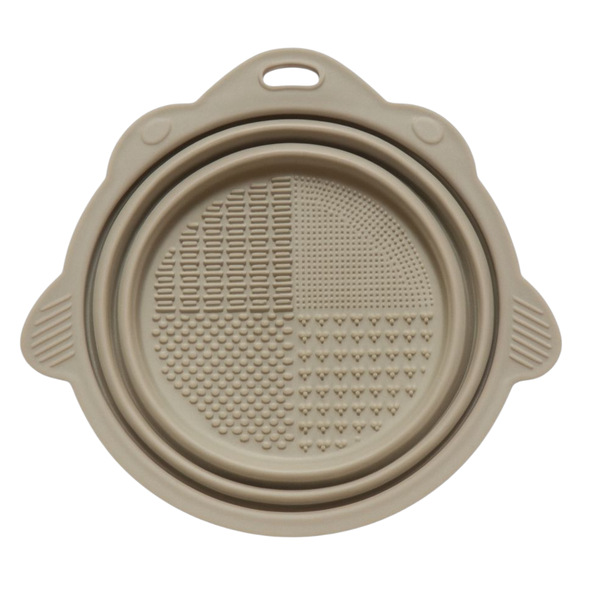 Silicone Makeup Brush &amp; Sponge Cleaning Bowl - Collapsible Bowl Design