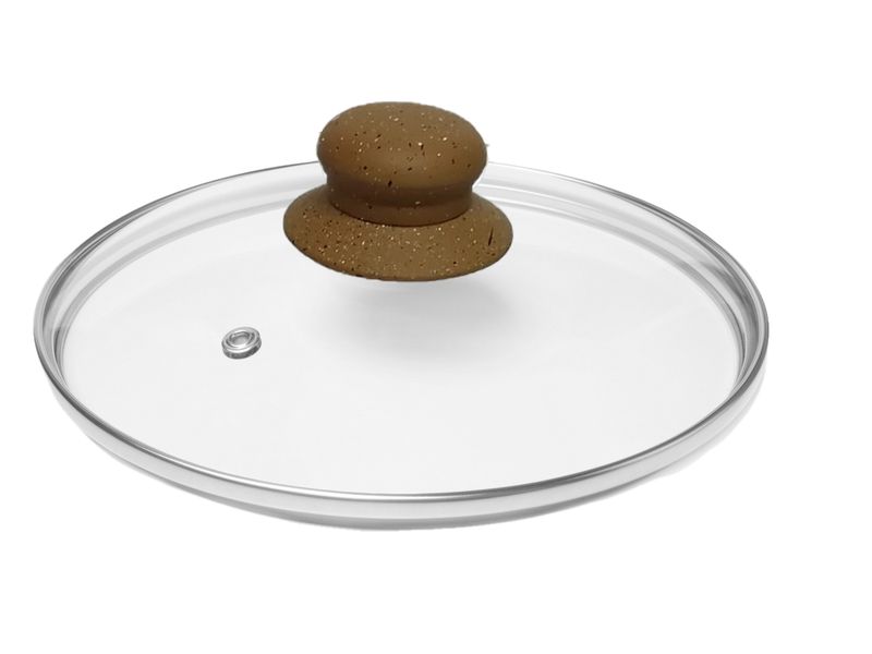 Brown Handle Glass Lids For Pots or Pans
