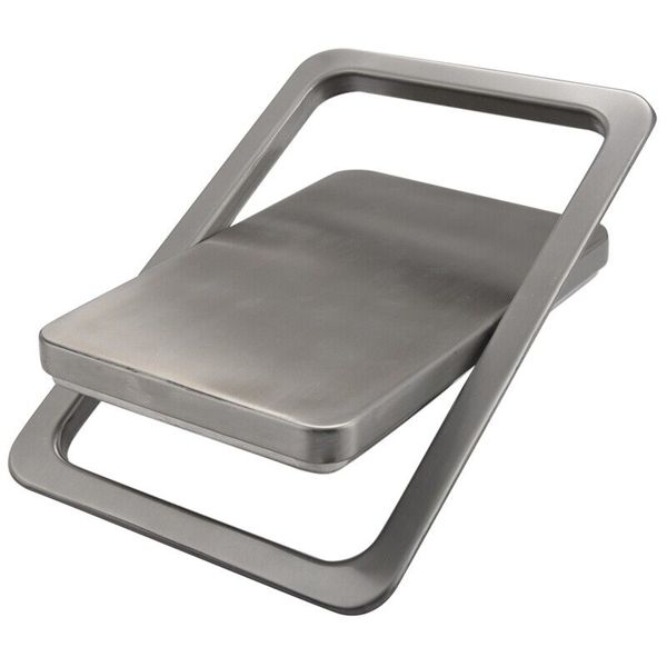 Stainless Steel Swing Cover Flip Kitchen Countertop Trash Can Lid Cap