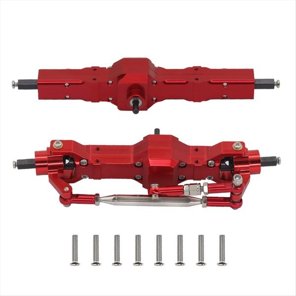 Rc Car Metal Front and Rear Axle Assembly Kit for Wpl C14 C24 Silver