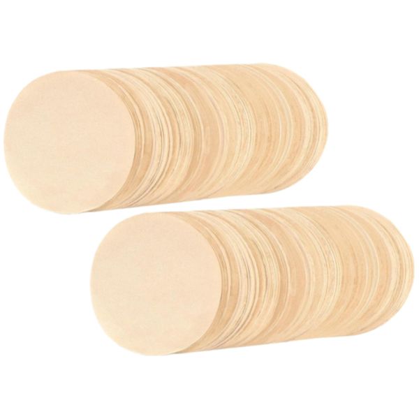 (200 pieces) Coffee filter paper, round wood pulp filter paper