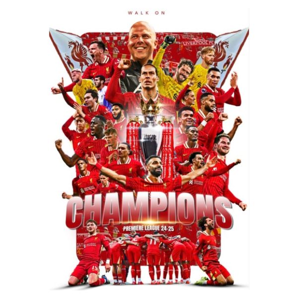 Liverpool Walk On Champions Poster - A1