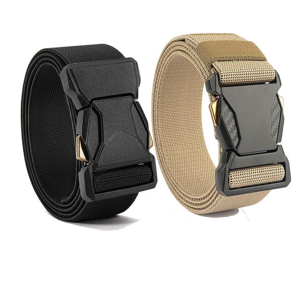 Stretch Tactical Belt Men - 1.5" Nylon Work Belt for Military EDC