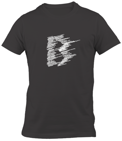 TUP White T-Shirt - Bristle Words