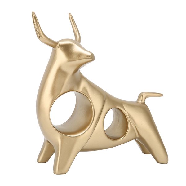 Eco-Friendly Resin Bull Figurine - Handcrafted, Detailed Design