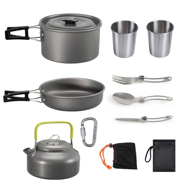Outdoor hiking And Camping Set Including Pot Tea Sets, Tableware
