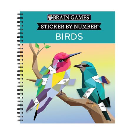 Brain Games - Sticker by Number: Birds [Book]