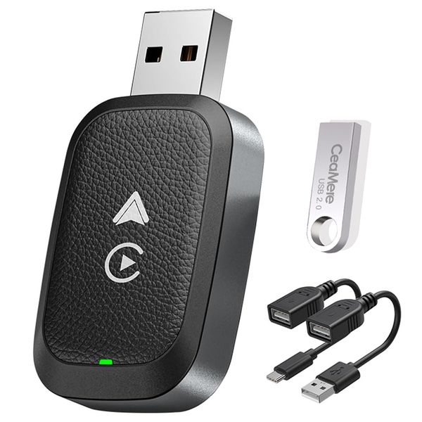Wireless Carplay Adapter Compatible with Android Auto Carplay Dongle