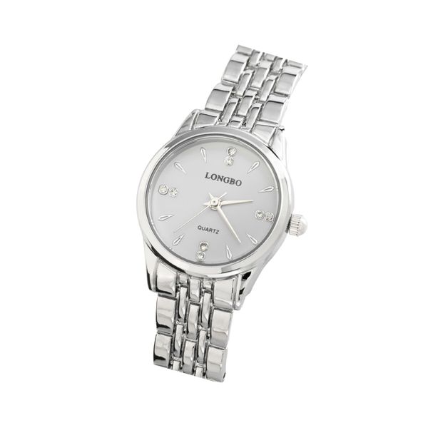 Longbo Womens Analog Stainless Steel Formal Watch 26mm White Face