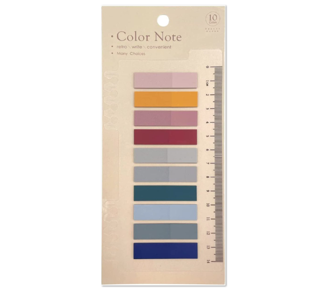 400pc Sticky Index Transparent Tabs with Ruler, Writable &amp; Repositionable