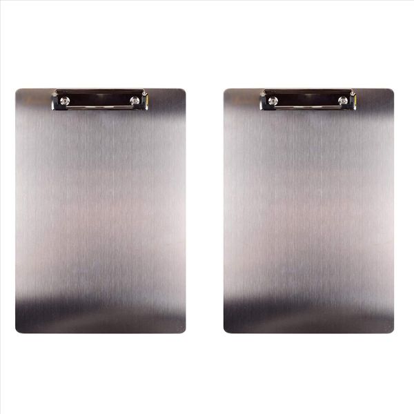 Metal Clipboard Folder A4 Stainless Steel Clip Board For Business