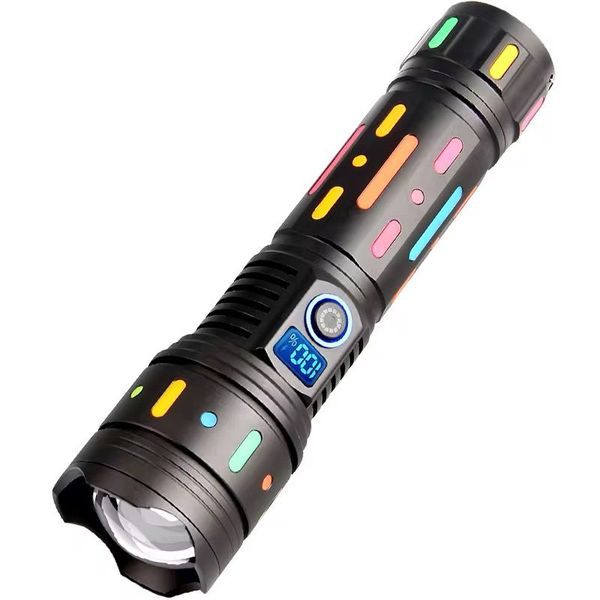 GC Super Bright Flashlight-Rechargeable-Waterproof-With Power Bank Function