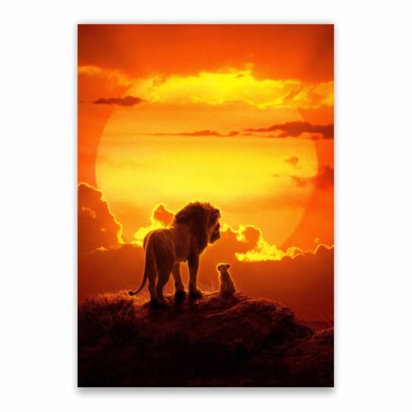 Simba and Mufasa Poster - A1