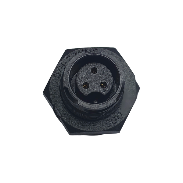 PM03FCC-KCS7001: IP67 3-Pole Circular Conn, Bayonet Lock, 5A/250