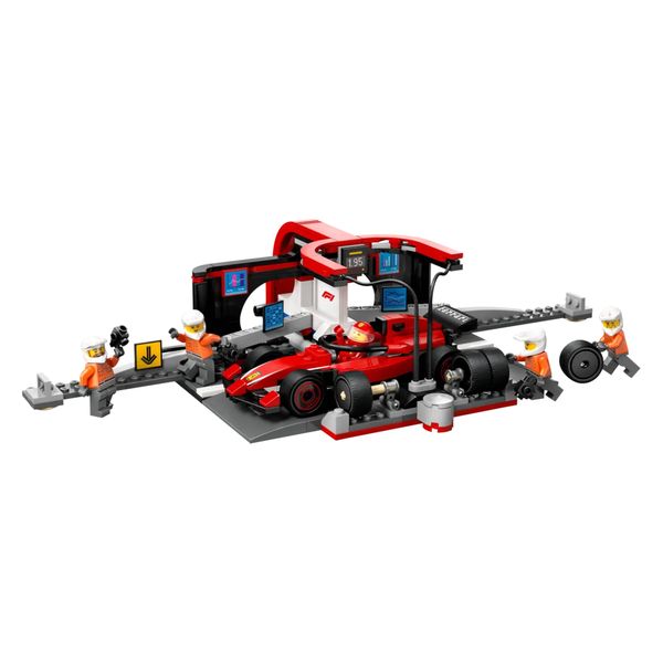 LEGO 60443 City F1 Pit Stop &amp; Pit Crew with Ferrari Car (Parallel Import)