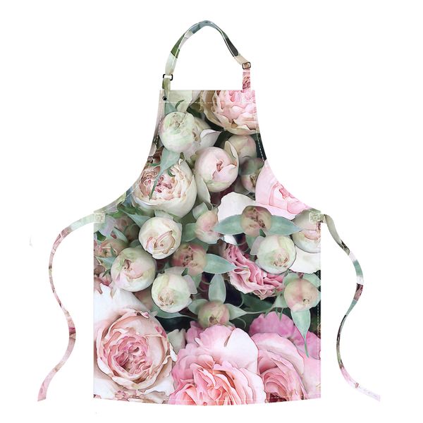 I Love it Here - Soft Pink Roses Apron