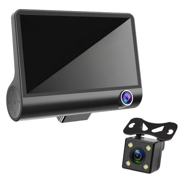1080P Full HD Recording Dashcam With Night Vision - Black