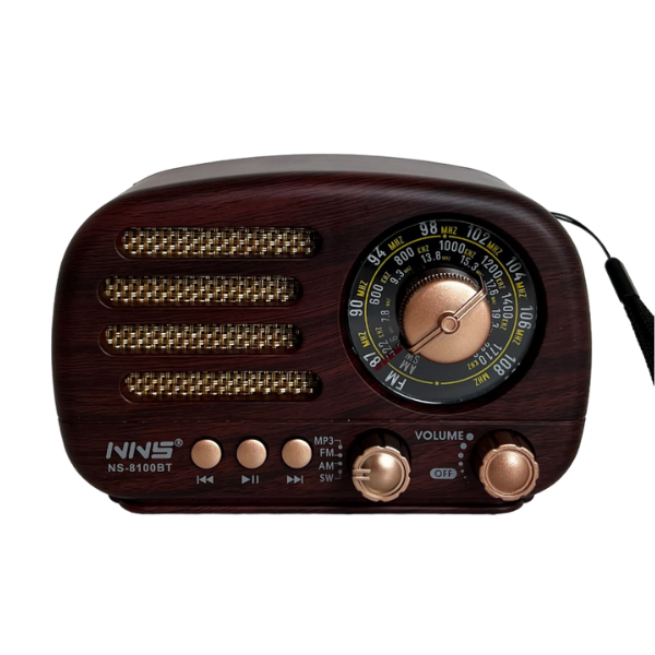 Rechargeable Vintage Band Radio With USB – NS-8100BT