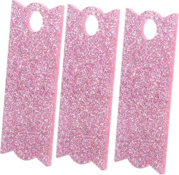 3pcs Blank Acrylic Name Tags for Tumbler Cups Unfinished Name Plates