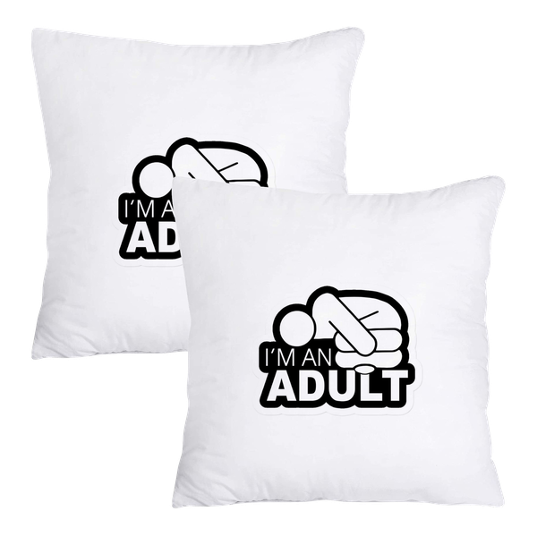 Scatter Cushion Cover Set (50cmx50cm) - Im an adult