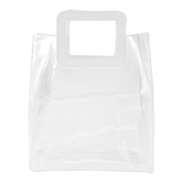 Transparent Tote Bag Pvc Plastic Hand Gift Bag Tote Bag(Small)